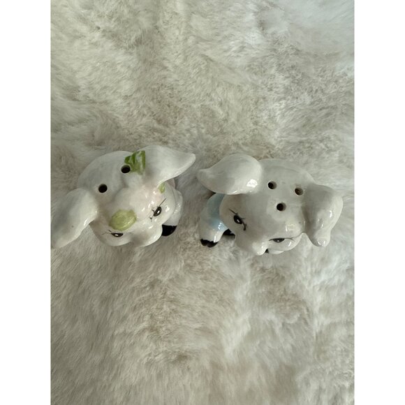 Vintage Piglets Salt & Pepper Shakers Ceramic Adorable - Picture 3 of 5